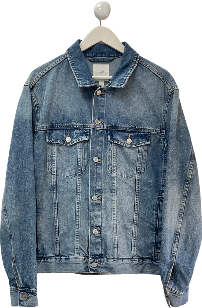 H&M Blue Denim Jacket UK L