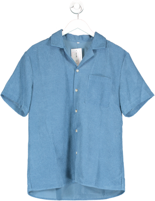 Blue Corduroy Shirt UK M