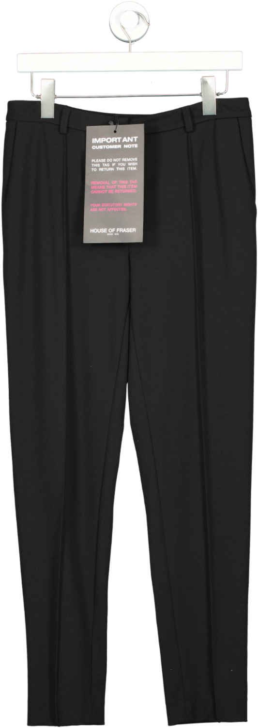 East Black Tapered Stretch Trousers UK 10
