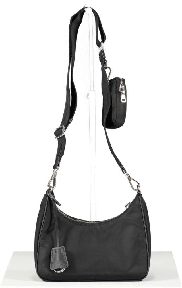 Prada Black Recyled Nylon Shoulder Bag
