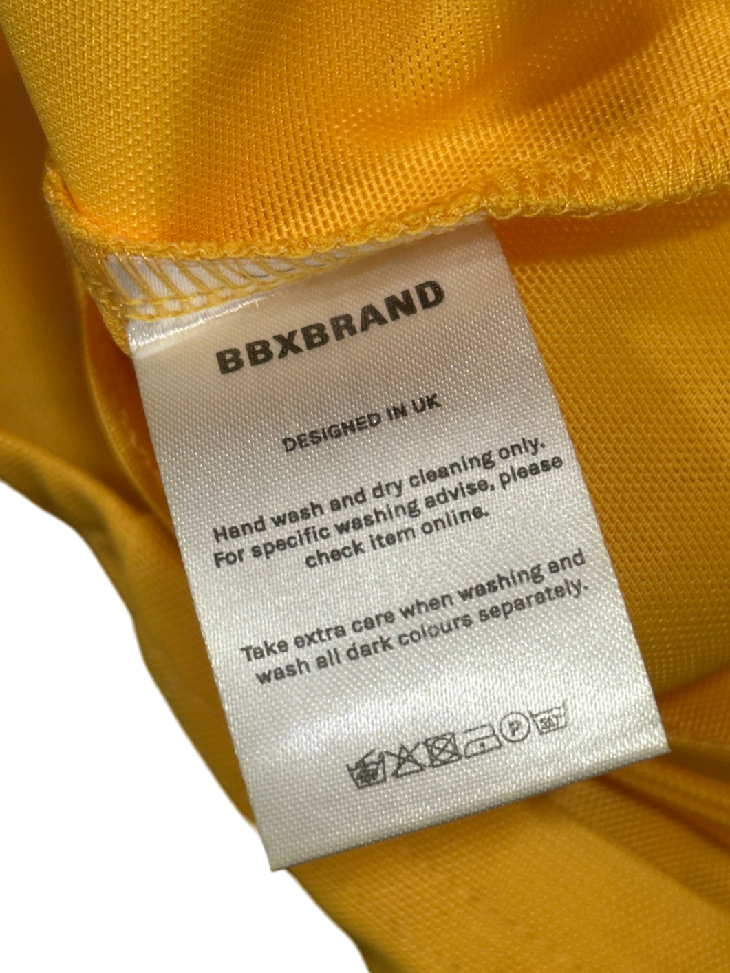 BBXBRAND Yellow Cut-out Mesh Maxi Dress UK XS