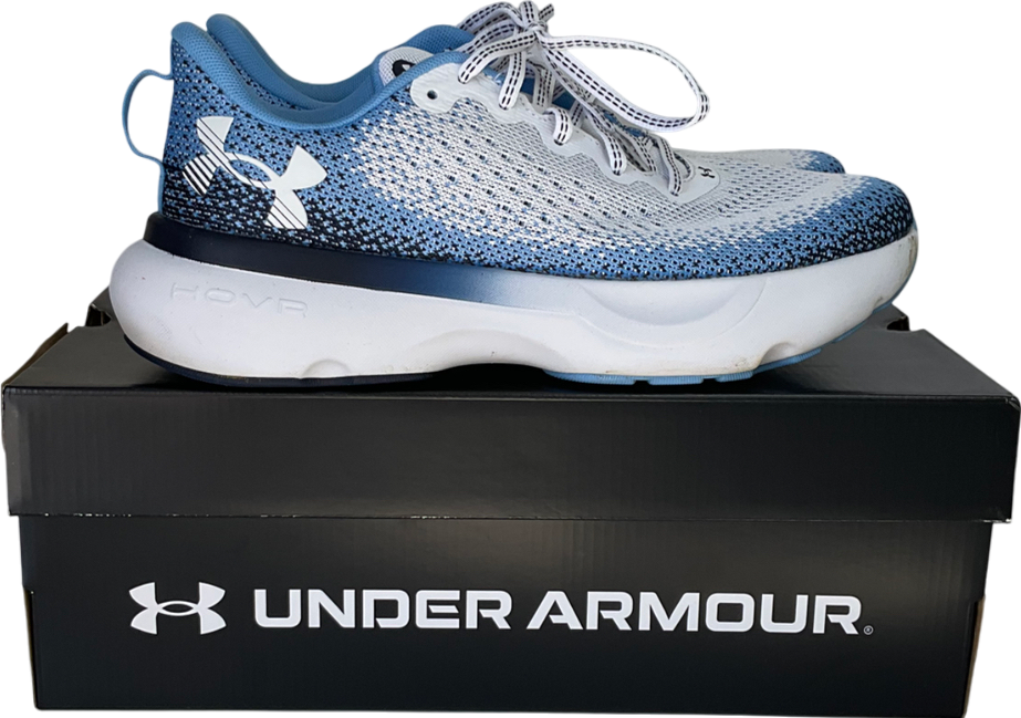 Under Armour White Hovr Infinite Running Shoes UK 8 EU 41 👠
