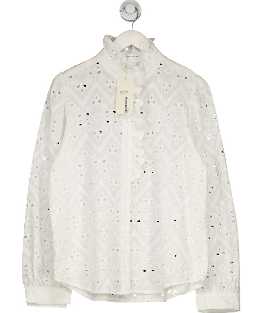 Law & Co Bisou's Project White Ambrose Blouse UK L