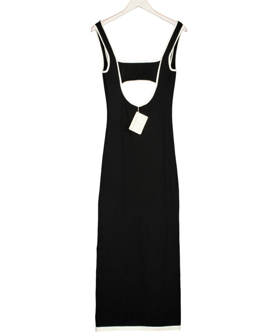 Peppermayo Lost In Paris Knit Maxi Dress - Black UK XS/S