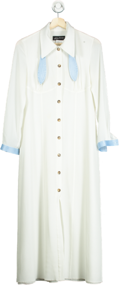 Anna October White Long Sleeve Dress XS