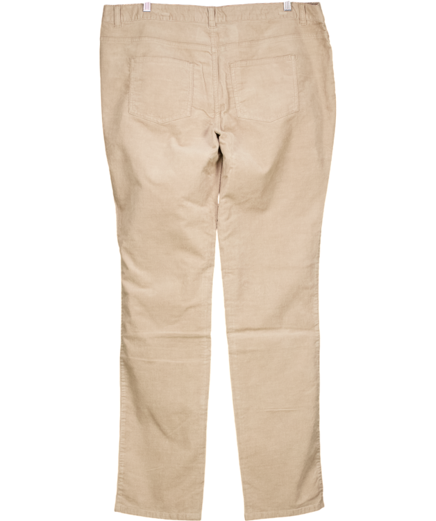 Boden Beige 5 Pocket Cord Slim Trousers UK 20 regular