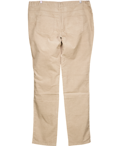 Boden Beige 5 Pocket Cord Slim Trousers UK 20 regular