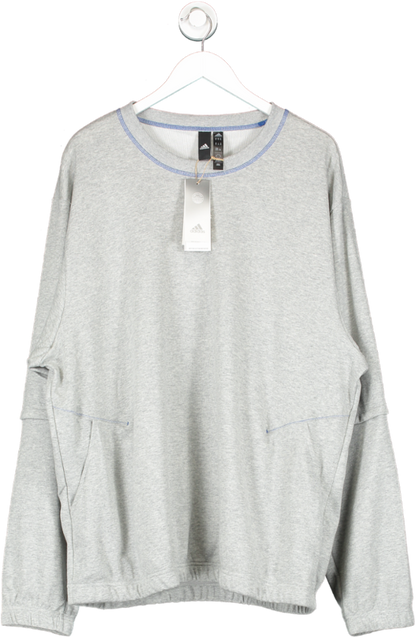 adidas Grey Trvl Lightweight Sweatshirt BNWT UK XL