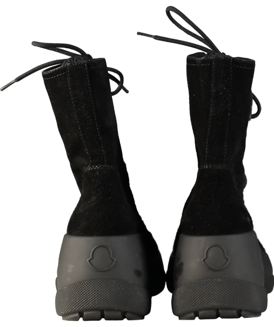 Moncler Black Resile Trek Water Resistant Ankle Boots UK 5 EU 38 👠