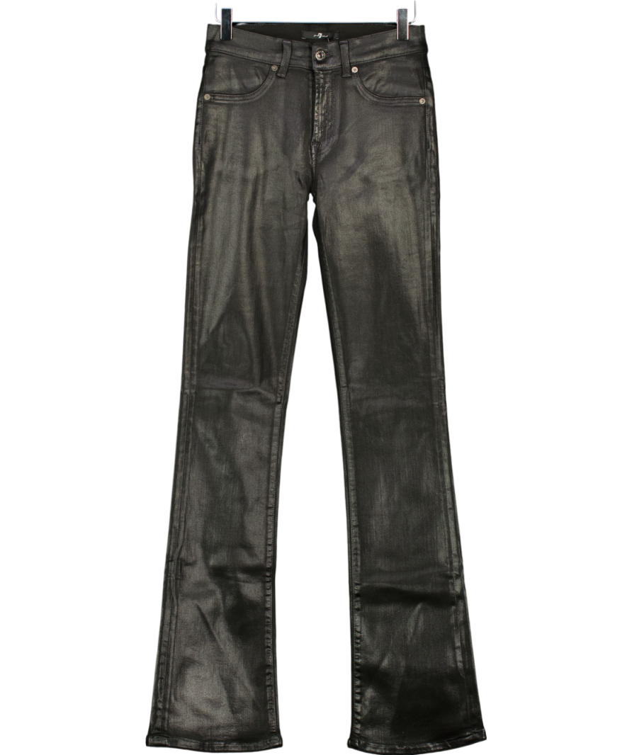 7 For All Mankind Dojo Tailorless Slim Illusion Luxe Black W27