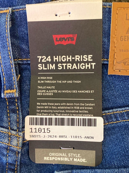 Levi's Blue 724 High-Rise Slim Straight Jeans W26