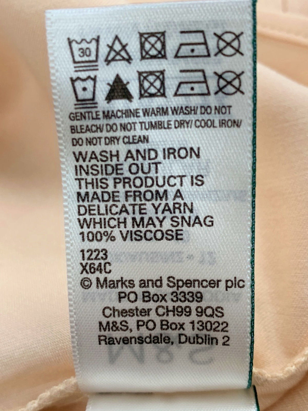 M&S Nude Camisole Top UK 12