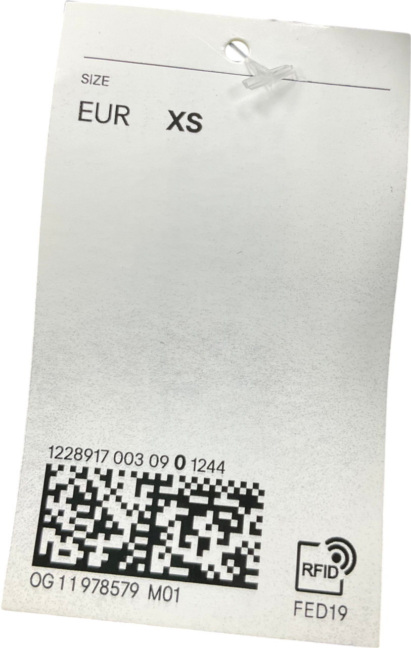 H&M Black Faux Fur Coat UK XS