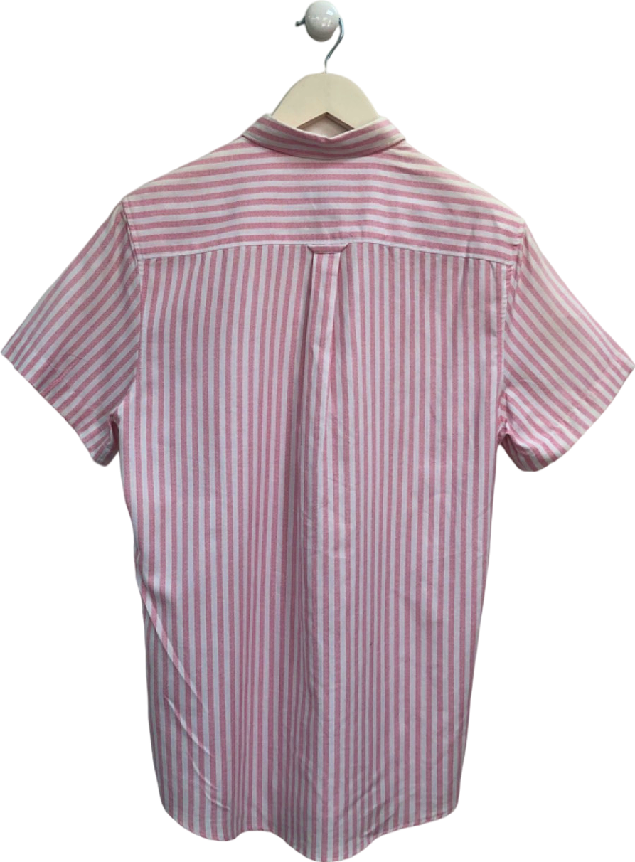 New Look Pink and White Striped Shirt UK S