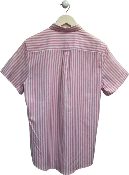 New Look Pink and White Striped Shirt UK S