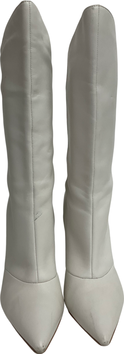 Guess White Knee High Boots UK 4