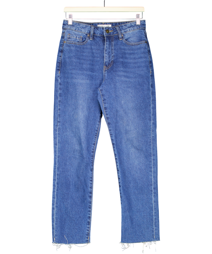 FOREVER NEW Blue Bright Wash Straight Leg Jean UK 10
