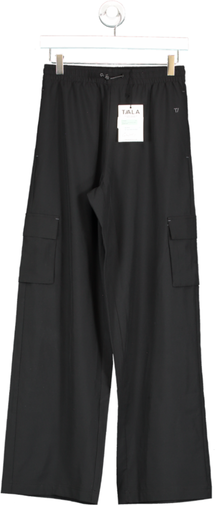 T/ala Black Woven Track Bottom UK XS