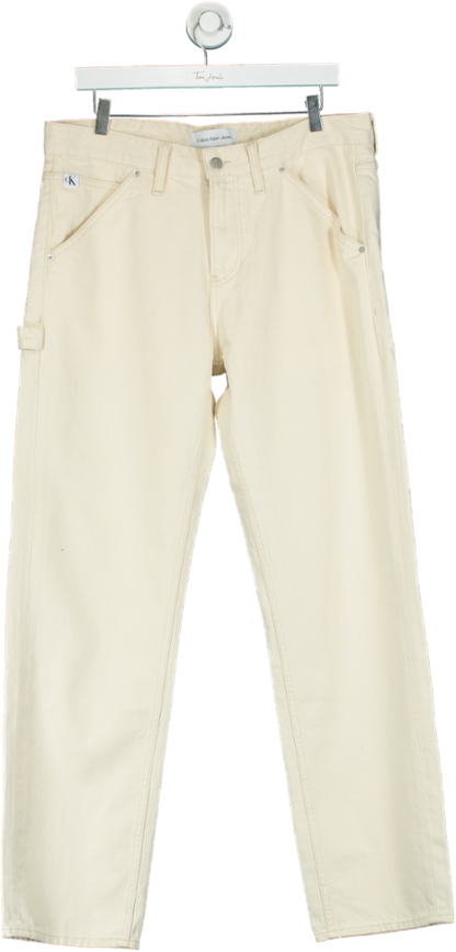 Calvin Klein Jeans White Carpenter Trousers W31