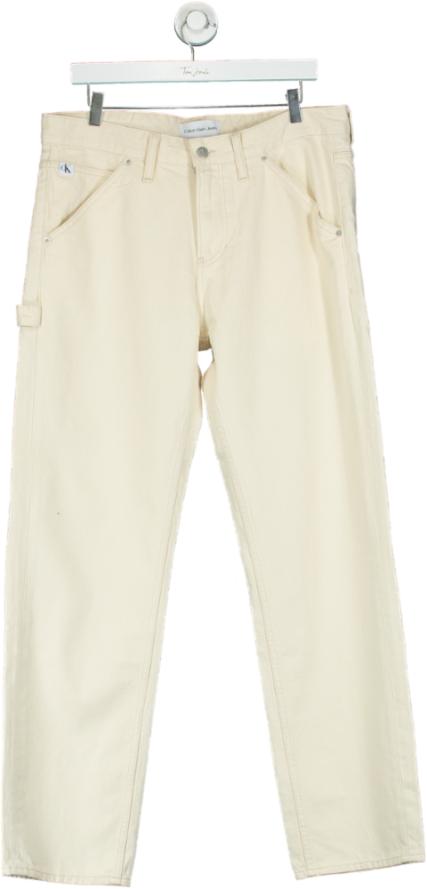 Calvin Klein Jeans White Carpenter Trousers W31