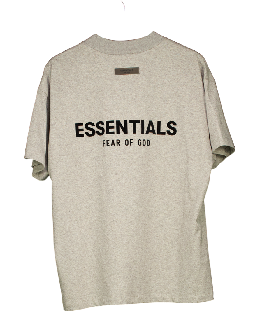 Fear Of God Grey Jersey Crewneck T-shirt UK S