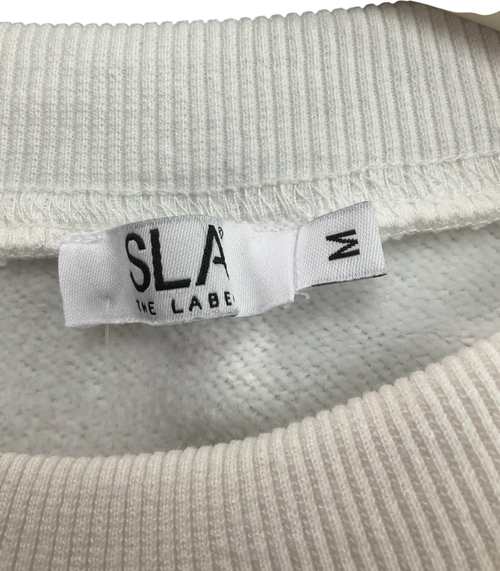 SLA the label White Cotton sweatshirt UK M