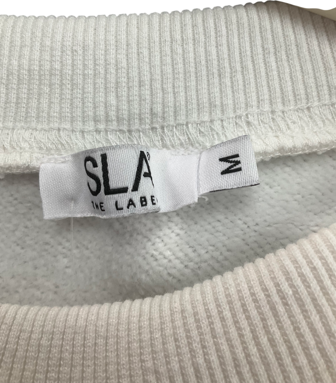 SLA the label White Cotton sweatshirt UK M