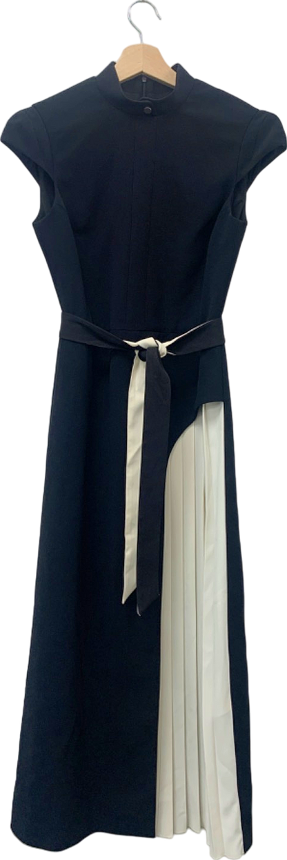Karen Millen Black/White Midi Dress UK 6