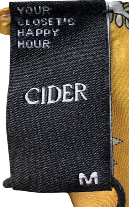 Cider Green Boho Paisley Backless Crop Tank Top UK M