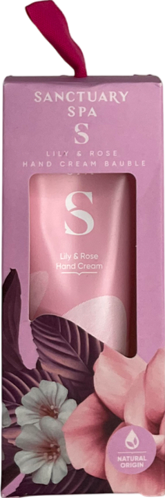 Sanctuary Lily And Rose Hand Cream Bauble  60ml