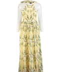 Agua by Aguabendita Cream Acanella Habitat Maxi Dress UK XS