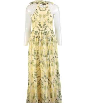 Agua by Aguabendita Cream Acanella Habitat Maxi Dress UK XS