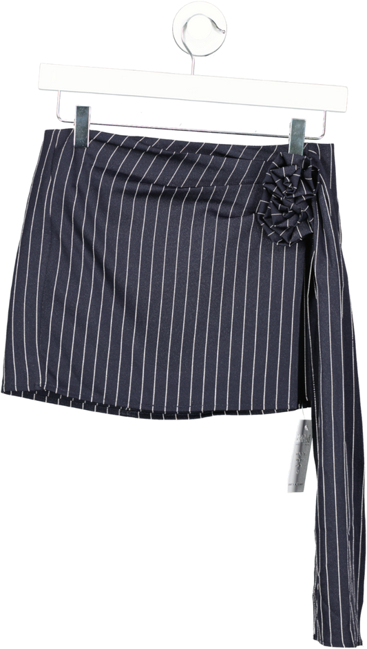 Lioness Blue Hills Mini Pinstripe Skirt UK XS