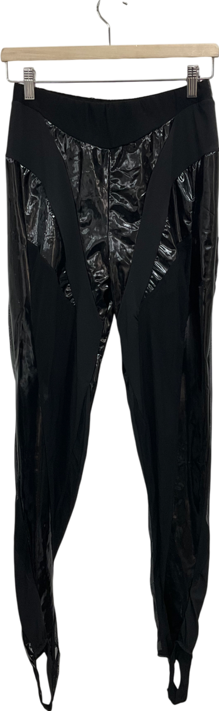 finesse Black Trinity Spiral Leggings UK M