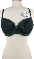 Wacoal Green Natsuki Lace Balcony Bra Brief Set Bra Size 32dd UK S