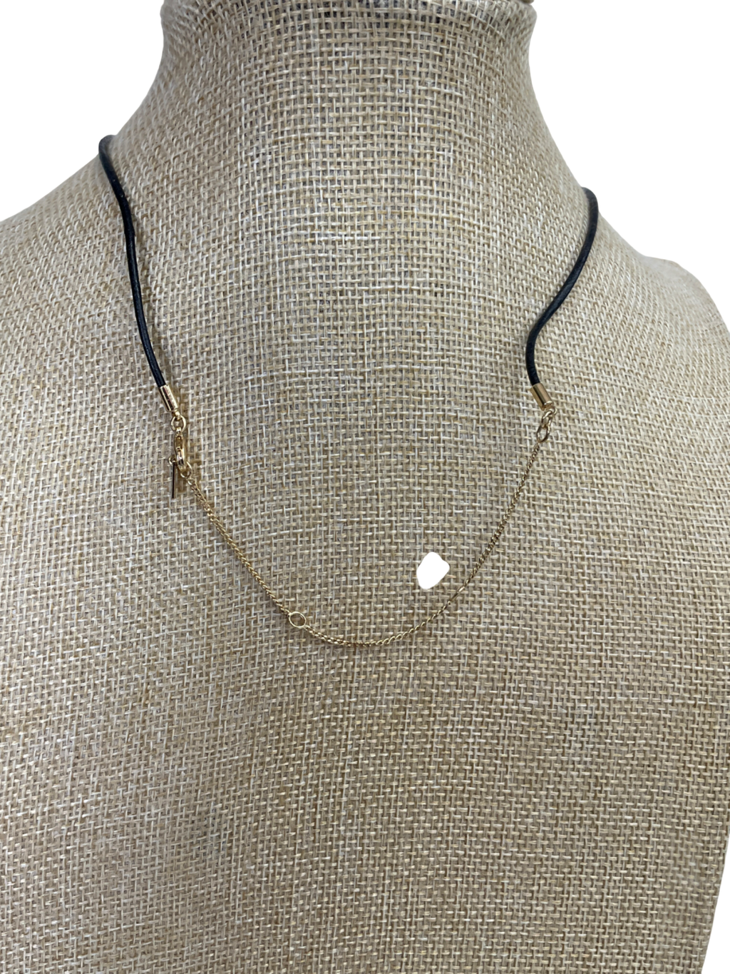 pilgrim Stay Black Agate Necklace Gold-plated