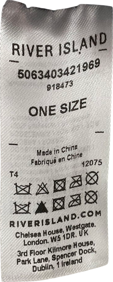 River Island Blue Large Charm Tote Bag