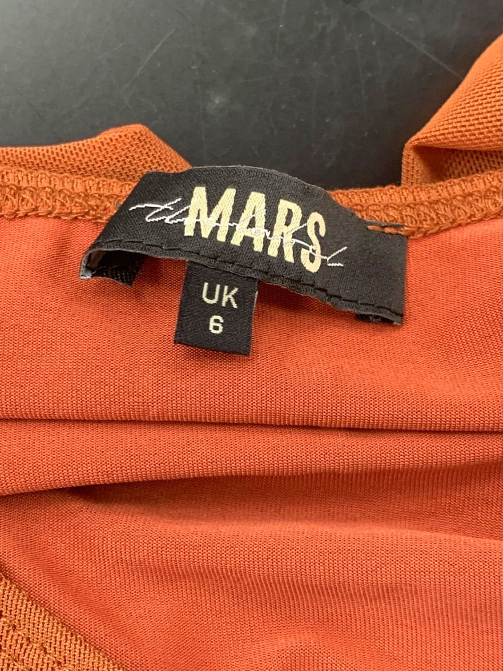 Mars the Label Rust Ruched Co-Ord Set UK 6