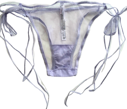 Out from Under Lilac Sheer Tie-Side Knickers UK M