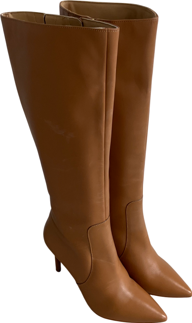 SOSANDAR Brown Stiletto Knee High Boots UK 6 EU 39 👠