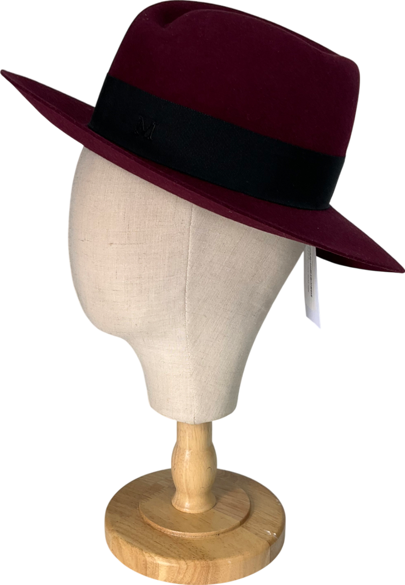 Maison Michel Red Virgine Felt Hat UK S