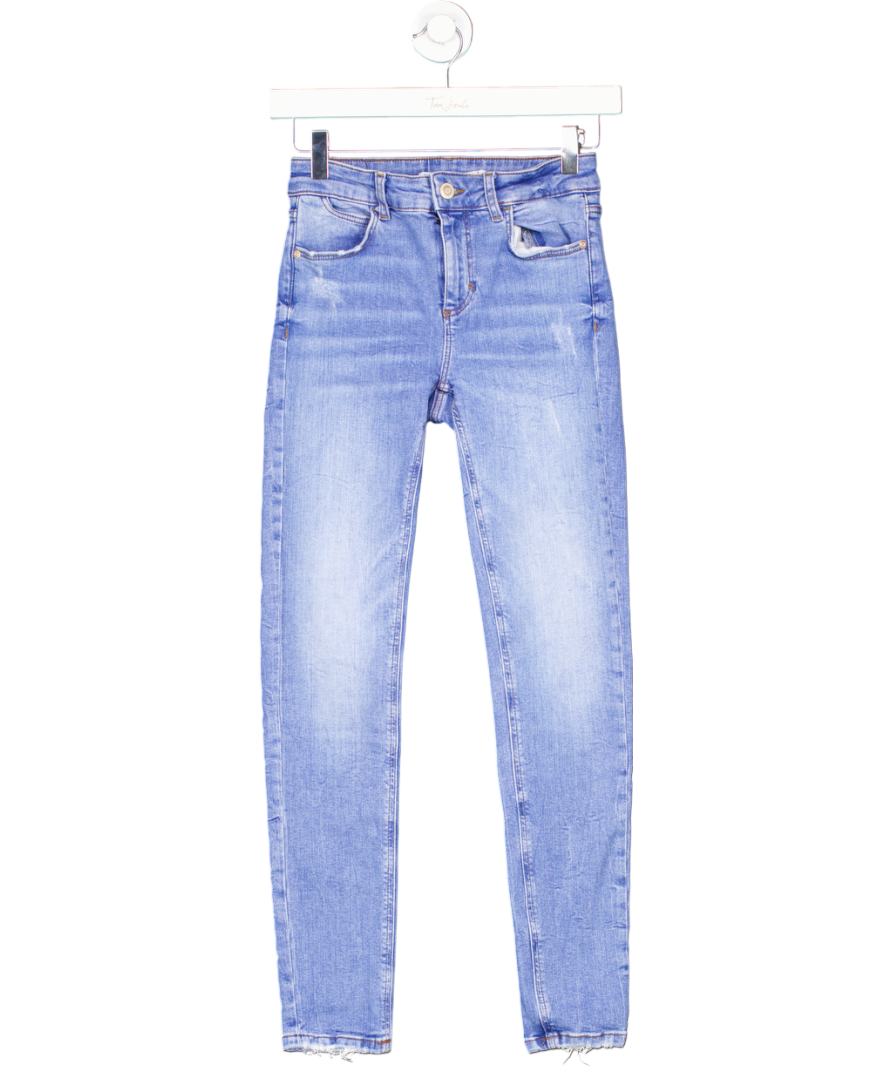 ZARA Blue Stretch Skinny Jeans UK 6