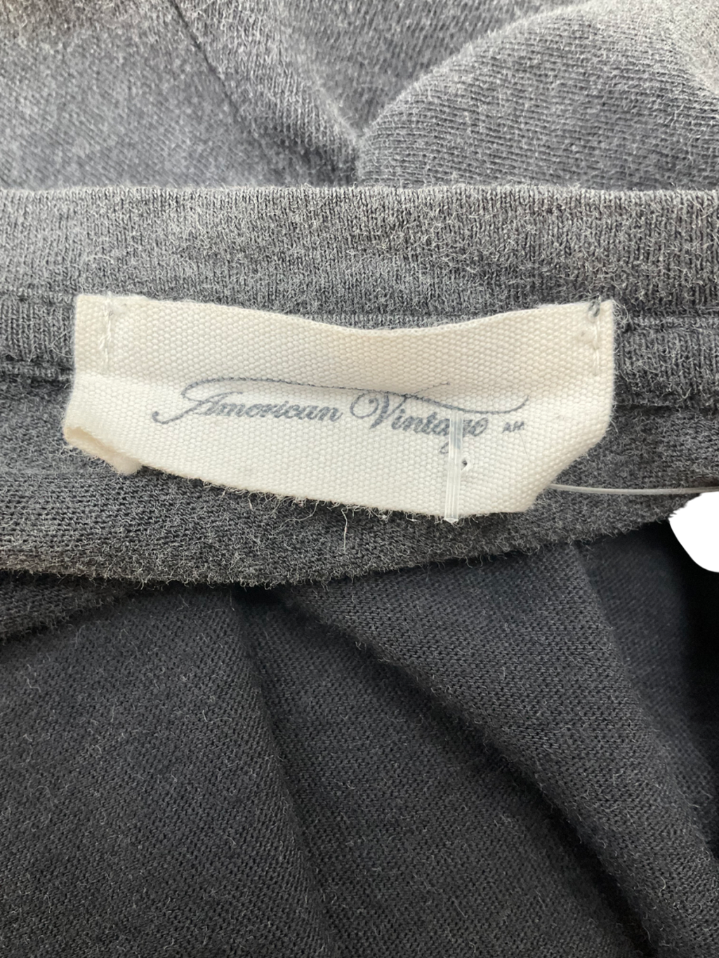 American Vintage Grey Women's T-shirt Sonoma UK L