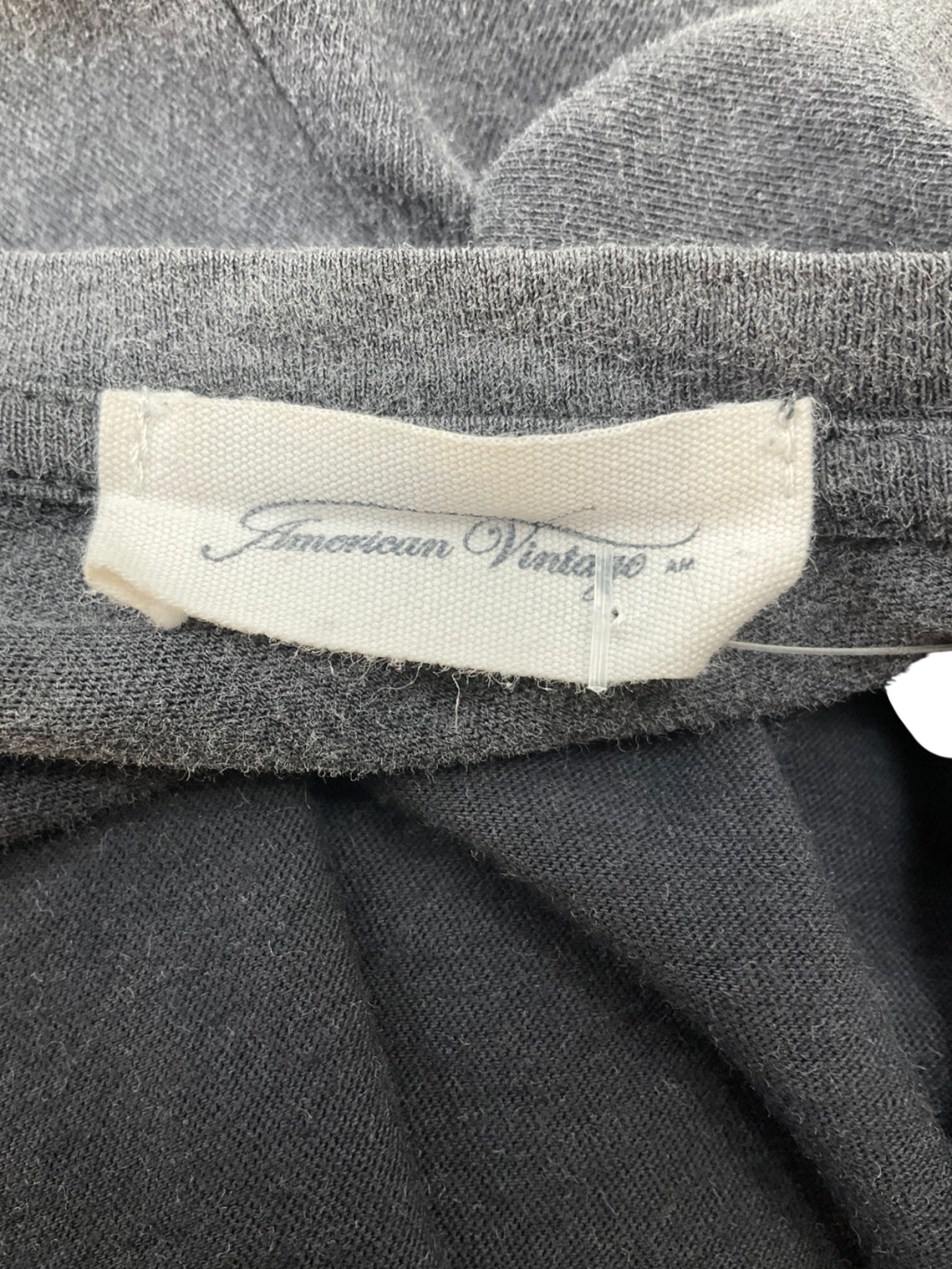 American Vintage Grey Women's T-shirt Sonoma UK L