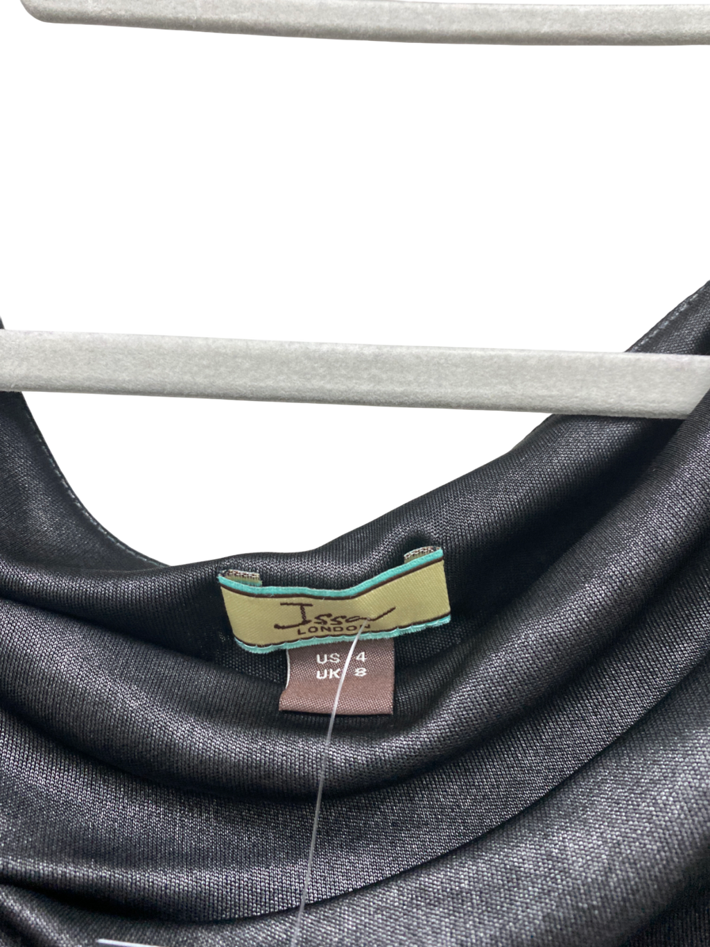 Issa Black Cowl Neck Maxi Dress UK 8