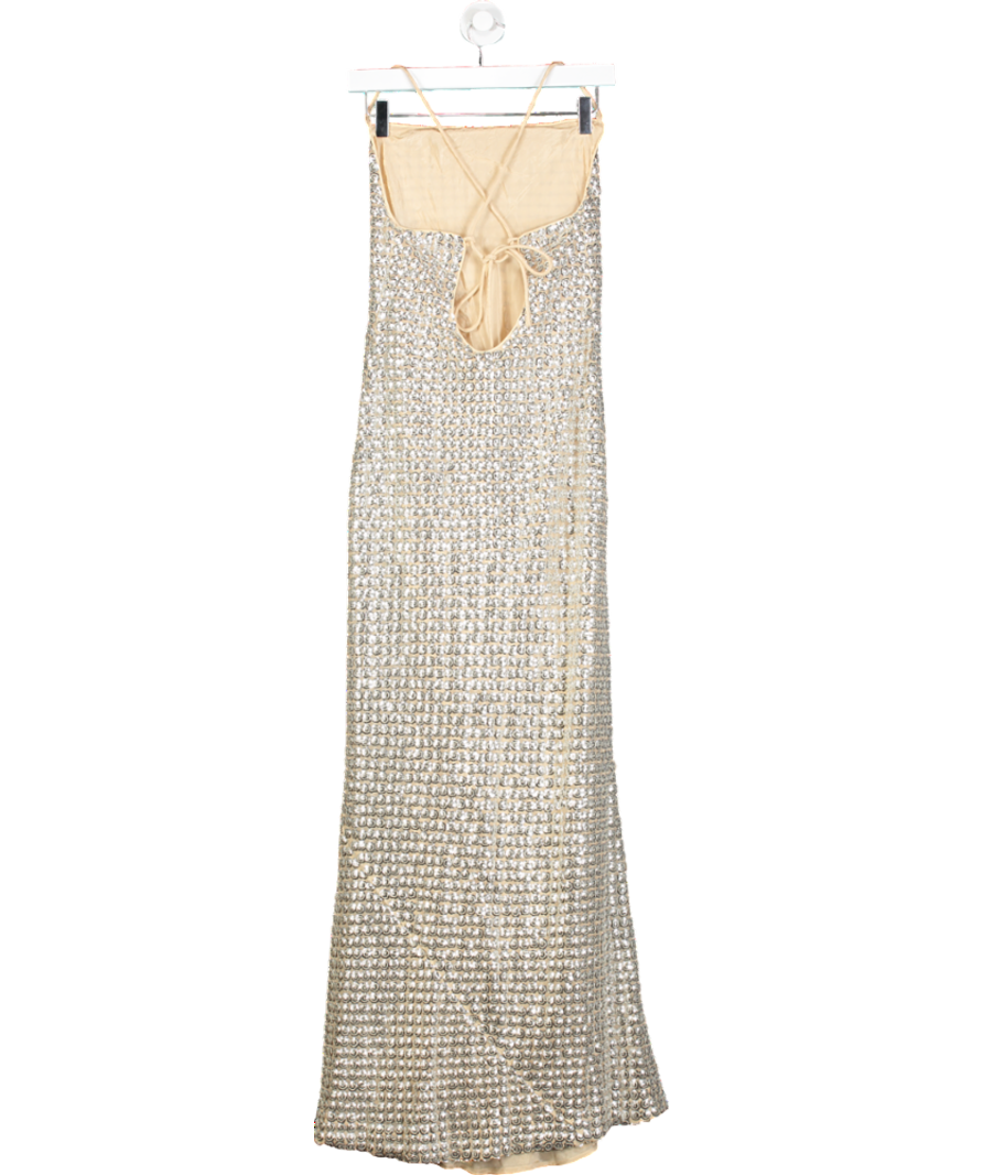 Rhode Metallic Jemima Maxi Dress UK 8