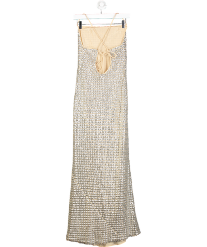 Rhode Metallic Jemima Maxi Dress UK 8