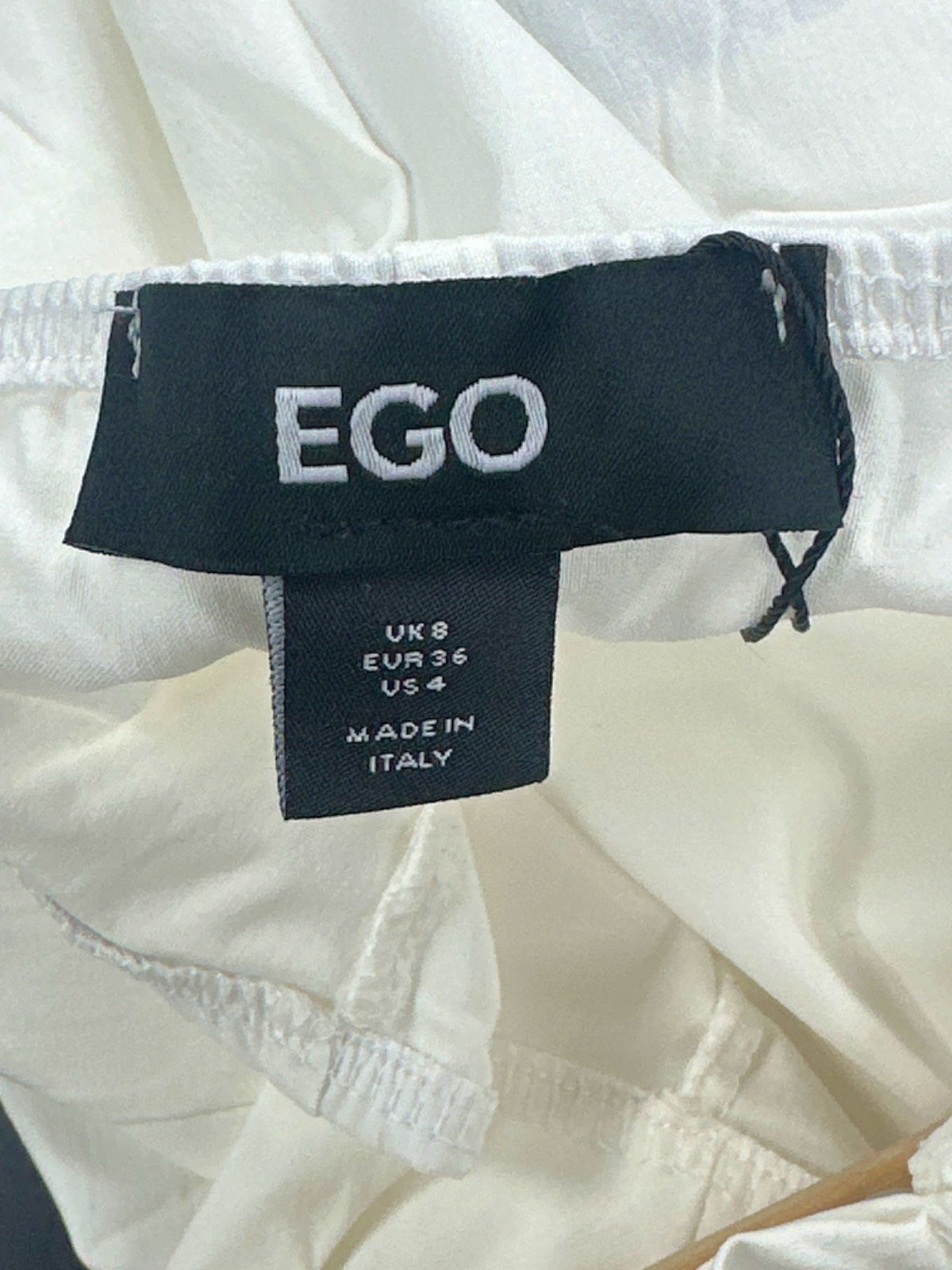 EGO White Itmy Dress UK 8