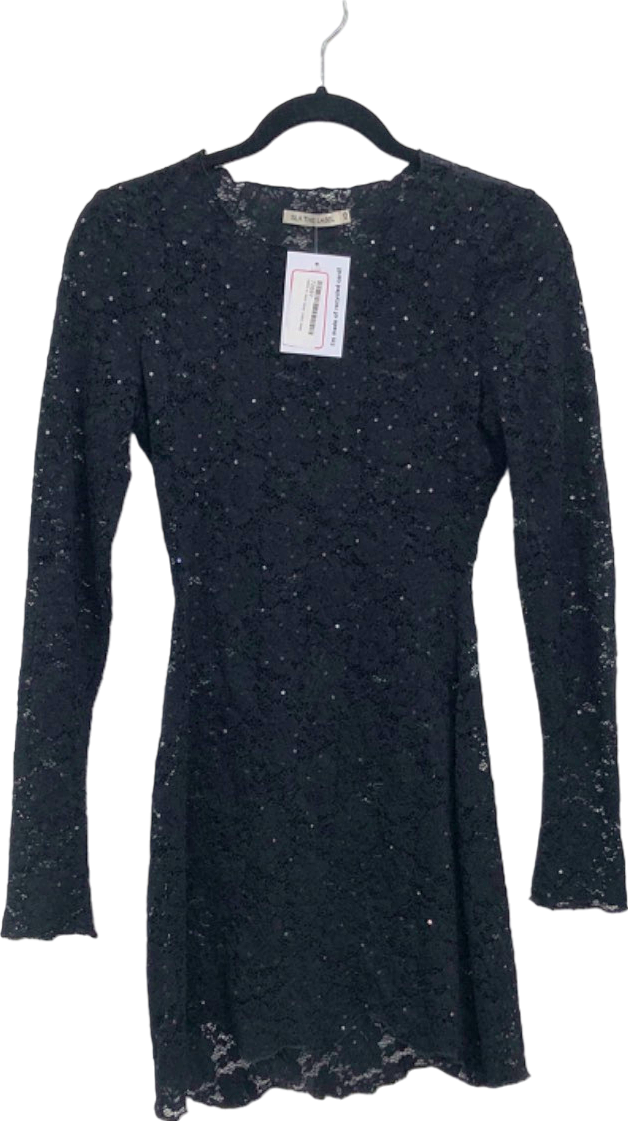 SLA The Label Black Lace Dress UK XS