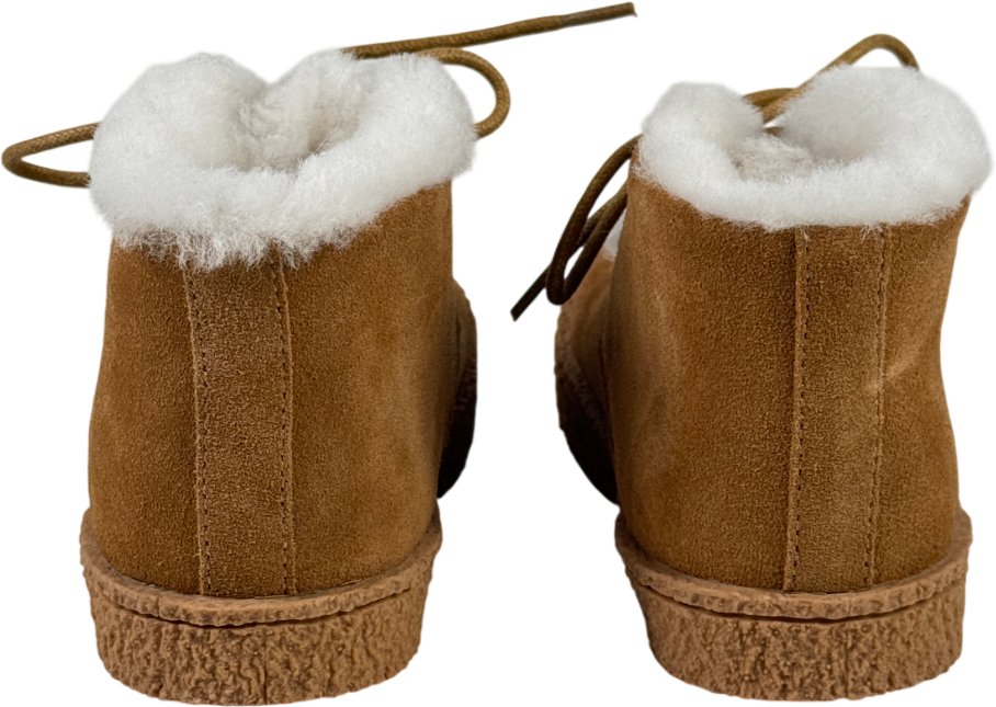 Age of Innocence Cora Beige Shearling Lined Boots UK 8 EU 25 👼